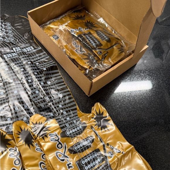 Gold Inflatable Electric Guitars - Picture 8 of 8